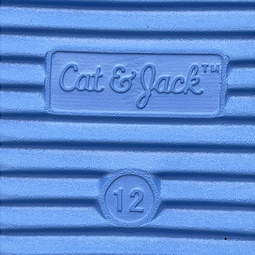 NWT Cat & Jack Toddler Footbed Slip-On Sandals - Blue Wynne, Size 12 - Picture 13 of 13